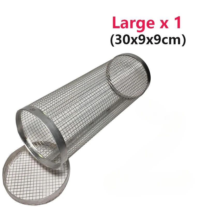 Rolling BBQ Grill Basket with Round Campfire Grate 9